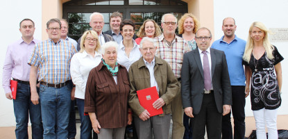 Ehrungen Jahreshauptversammlung 27.05.2014